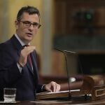 El ministro de Presidencia, Relaciones con las Cortes y Memoria Democrática, Félix Bolaños, en una sesión plenaria del Congreso de los Diputados, a 30 de septiembre de 2021