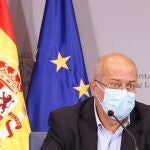 El vicepresidente, portavoz y consejero de Transparencia, Ordenación del Territorio y Acción Exterior, Francisco Igea, comparece en rueda de prensa posterior al Consejo de Gobierno