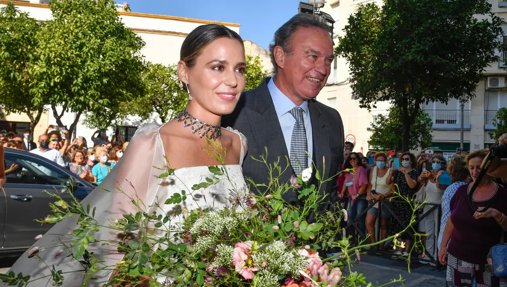 Claudia Osborne y José Entrecanales se casan en Jerez de la Frontera.