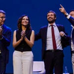 Feijóo, Díaz Ayuso, Casado y Moreno