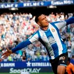 Raúl de Tomás con el Espanyol. EFE/Alberto Estévez