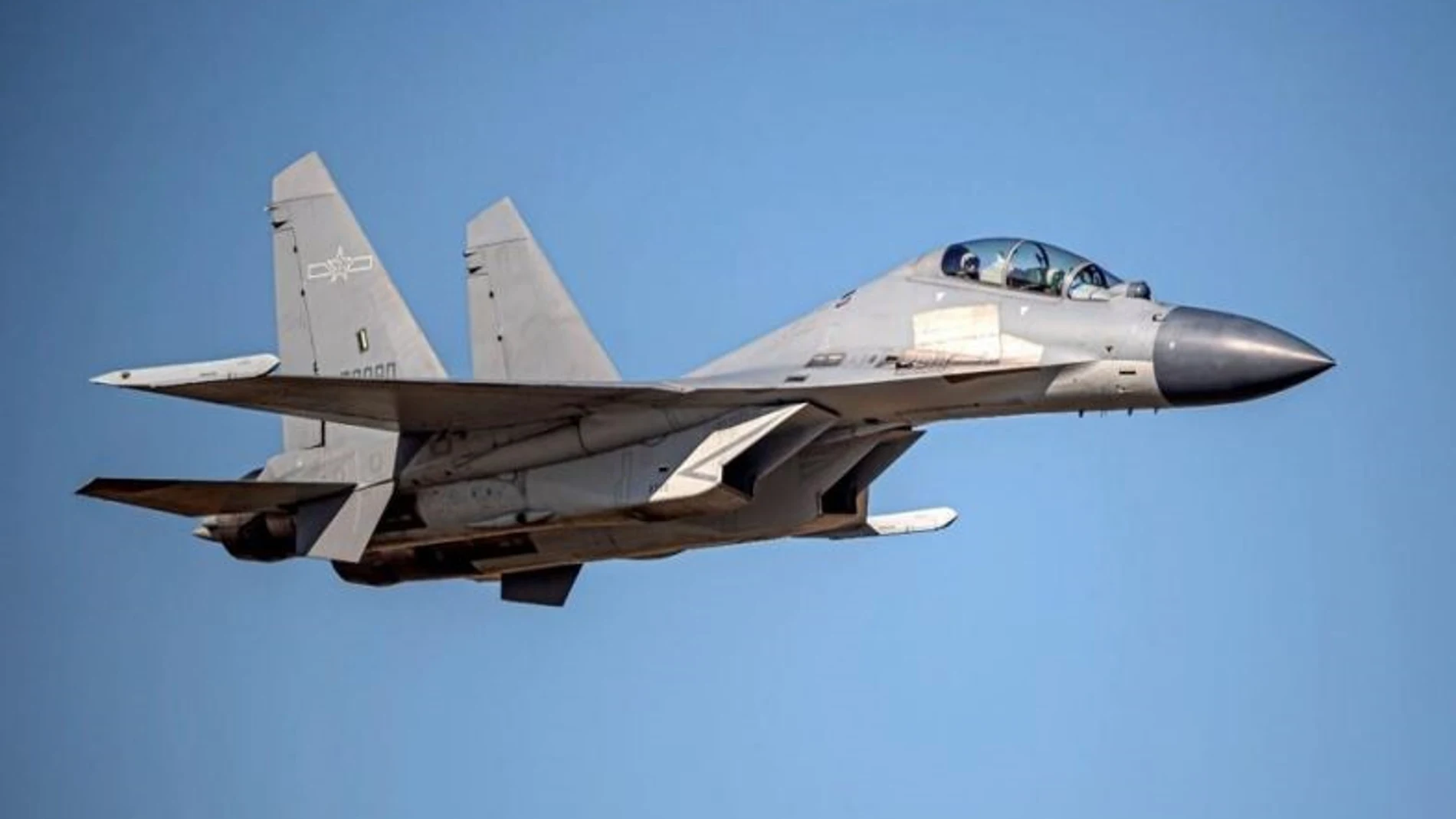 Un avión chino J-10