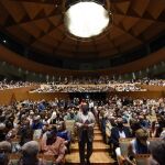 El patio de butacas del Teatro de la Maestranza, este domingo en el estreno de la temporada