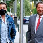 Antonio David y su abogado, Iván Hernández