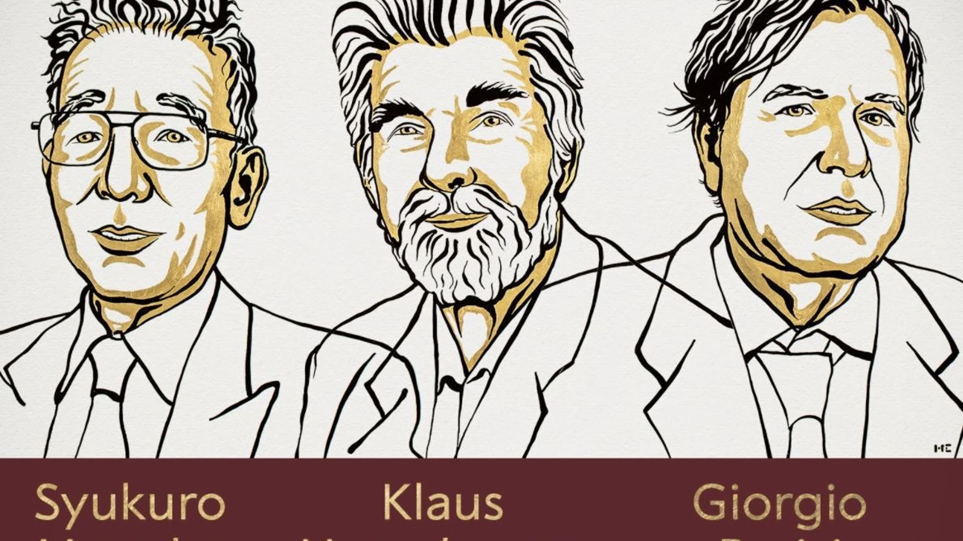 Los ganadores del Nobel de Física 2021