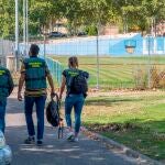 GRALa Guardia Civil e inspectores de Trabajo están llevan a cabo un registro en las oficinas del club de fútbol Lleida Esportiu.