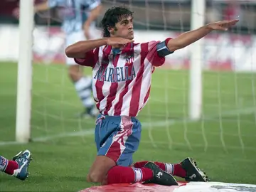 Kiko Narváez durante su época como jugador del Atlético de Madrid. Kiko Narváez