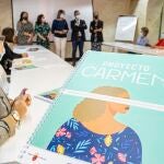 La vicepresidenta y consejera de Mujer, Isabel Franco, y el alcalde de Lorca, Diego José Mateos, inauguran el 'Proyecto Carmen'.ABEL F. ROS | CARM05/10/2021