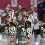Efectivos de la Brigada Paracaidista durante el desfile del Día de la Fiesta Nacional de 2019