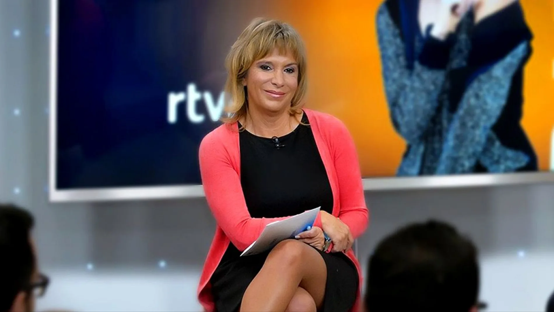 Toñi Prieto, durante una presentación de RTVE