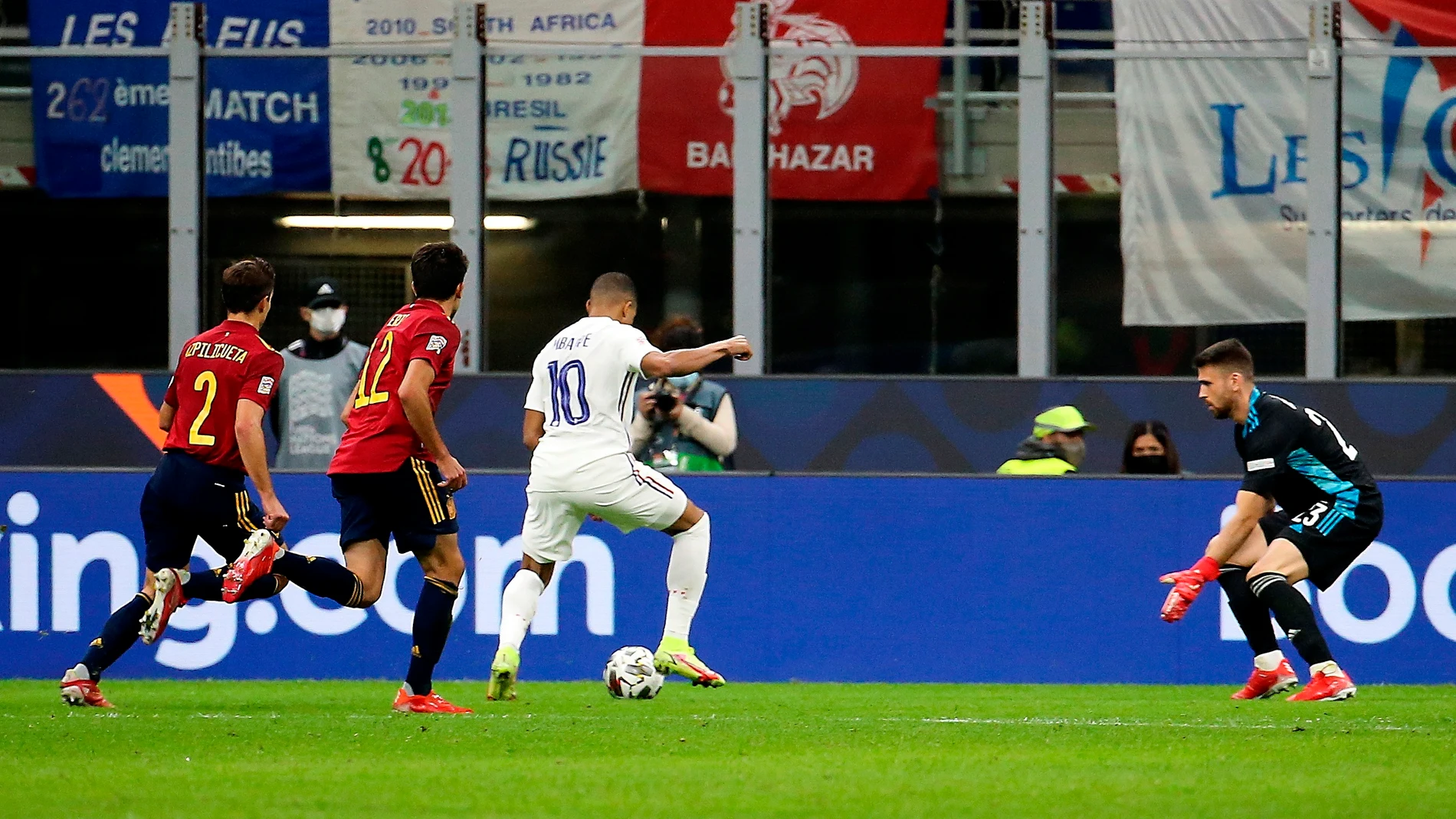 Mbappé, antes de rematar a España con el tanto decisivo