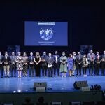 Foto de familia de los premiados en la gala del 25 aniversario de la fundación del Banco de Alimentos de la Región de Murcia
