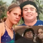 Mavys Álvarez y Diego Armando Maradona.