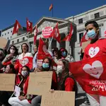 Imagen de archivo de una protesta contra el aborto a las puertas del Congreso de los Diputados