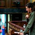 El diputado de Unidas Podemos Alberto Rodríguez, durante una intervención en el Congreso