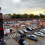 Operativo en Essen para la desactivación de la bomba.TWITTER @ESSEN_RUHR13/10/2021