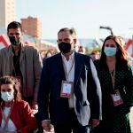 El ex ministro de Transportes, Jose Luis Ábalos, a su llegada al Congreso Federal del PSOE que se celebra en las instalaciones de Feria Valencia.