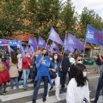 Concentración de la Plataforma A11 pasos en peñafiel para exigir la ejecución de los tramos pendientes de la Autovía del Duero