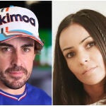 Fernando Alonso y Raquel del Rosario, en un montaje