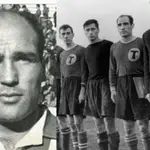 Gómez Pagola con la camiseta del Atlético de Madrid y en las filas del "Torpedo"