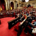 El pleno del Parlament.
