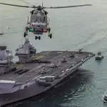 El portaaviones HMS Queen Elizabeth británico