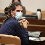 El ex diputado de Unidas Podemos Alberto Rodríguez, en la comisión de Derechos Sociales del Congreso