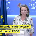El PP califica de "satisfactorio" el acuerdo con el PSOE