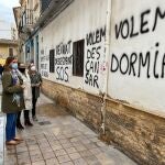 La portavoz del Grupo Municipal Popular en València, María José Catalá, visita el barrio de Benimaclet