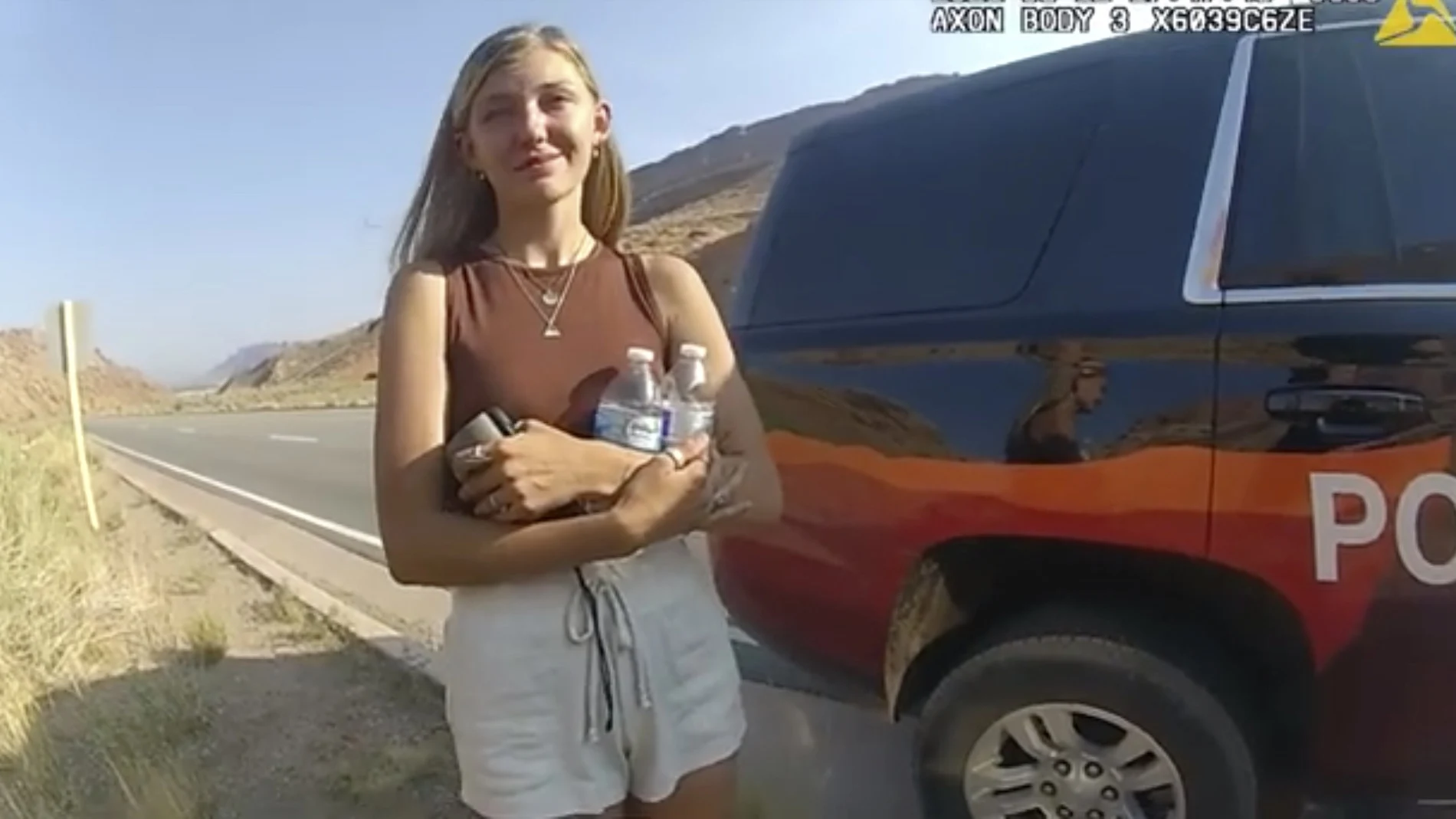 Gabby Petito durante su escapada con su novio Bryan Laundrie