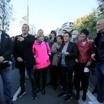 Manifestación de apoyo a los presos de ETA ayer en San Sebastián