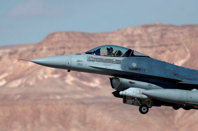 Un caza F-16i de EEUU participa en los ejercicios militares "Blue Flag" en Israel Un caza F-16i de EEUU participa en los ejercicios militares "Blue Flag" en Israel