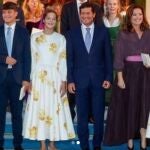 Carlos Morales y Alexia de Grecia, junto a sus cuatro hijos