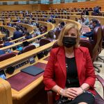 La senadora del PP, e impulsora de la iniciativa, Violante Tomás