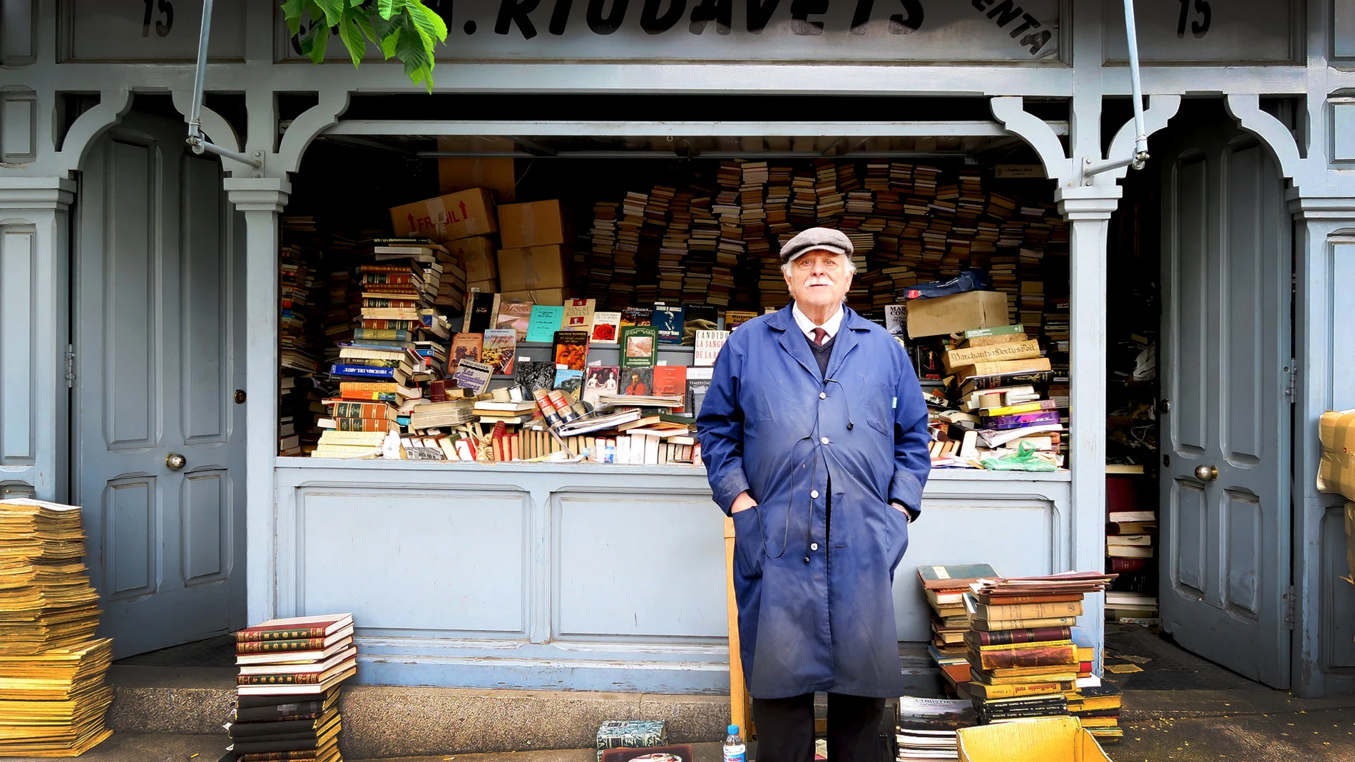 Alfonso Riudavets, librero de la Cuesta de Moyano