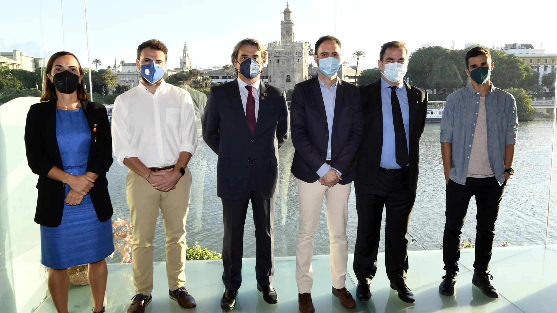 María Prieto, Eugenio Trillo, Javier Gutiérrez, Pepe Lugo, Fabio Gómez-Estern y Héctor Giner