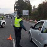 Control de tráfico de la Guardia Civil