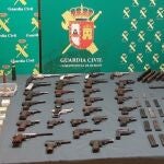 Armas intervenidas al coleccionista de Burgos en el marco de la Operación Músico