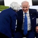 Joe Biden con Janet Yellen, secretario del Tesoro de EEUU