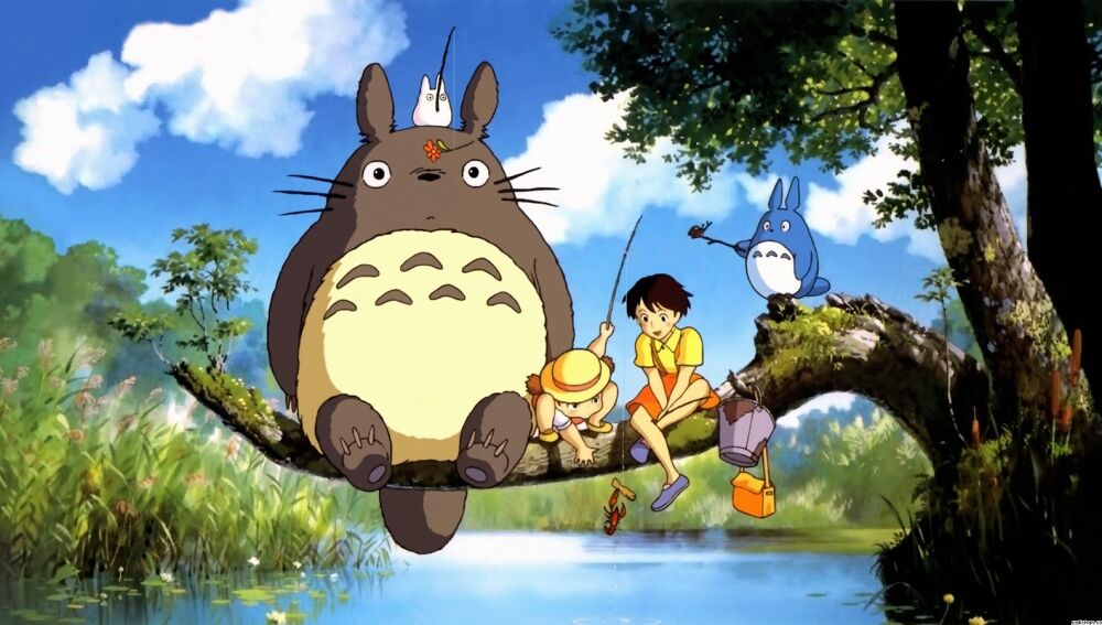 Escena de la película "Mi vecino Totoro"