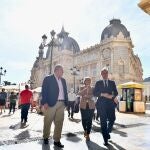 Francisco Bernabé, Antonio González Terol y Noelia Arroyo, en Cartagena