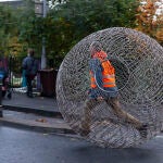 Construyó el medio de transporte con ayuda de su hijo y lo bautizó como “Balance Interno”.