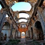 Imagen de la iglesia de Belchite (Zaragoza) destruida a por la guerra