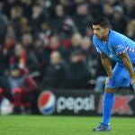 Luis Suárez, que fue jugador del Liverpool cuatro años, perdió en Anfield 4-0 con el Barcelona y 2-0 con el Atlético
