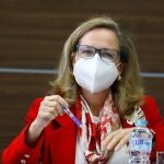 La vicepresidenta primera del Gobierno y ministra de Asuntos Económicos y Transformación Digital, Nadia Calviño