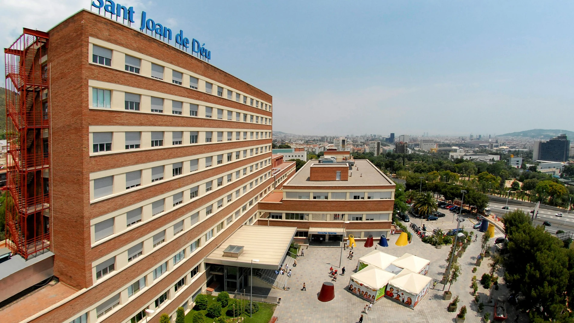 Hospital Sant Joan de Déu en Barcelona, donde está ingresada la joven