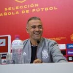 Luis Enrique, seleccionador español, en rueda de prensa.