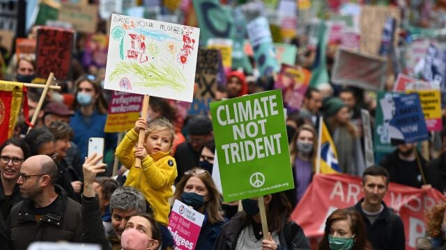La manifestación discurrió en un ambiente festivo