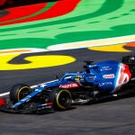 Fernando Alonso (Alpine), en el Gran Premio de México.
