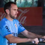 Diego Godín con Uruguay.